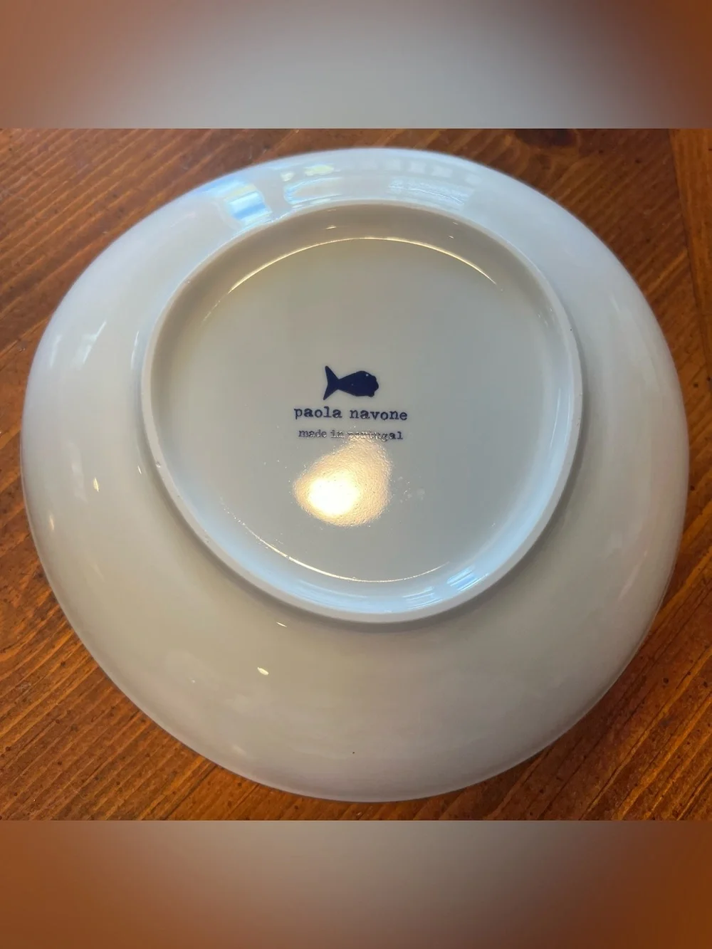 HTF 8” Crate & Barrel COMO Coupe Pasta Bowl Blue Swirl Pattern By Paola Navone